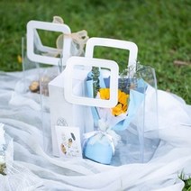 투명 PVC 비치백 2p세트(28x25cm) 방수 여름가방