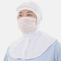 코스모스웨이 HACCP 해썹 위생 모자 식품 공장 위생모 쿨스판 버사피트, 3단 위생모 - 밸크로형, XL, 1개