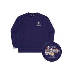 코닥 맨투맨 트립 피그먼트워싱 세미오버핏 맨투맨 PURPLE K3323RFS82PUR