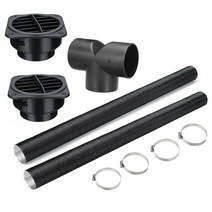 무시동히터부품 차량용 75mm Y/T 피스 히터 파이프 덕트 따뜻한 공기 배출구 환기 호스 클립 세트 디젤 히터용 베바스토 에버스패커, 75mm T_이탈리아