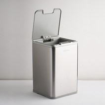 New 스텐버전 출시] 밀레마 스테인리스 스마트 자동센서 휴지통 10L 실버, 휴지통 비닐 리필 15L (150매)