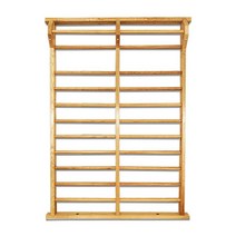 오름다리 구름사다리 클라이밍 프레임 나무 목재, 싱글 숄더 사이즈 2.6x0.9미터 (만주재)