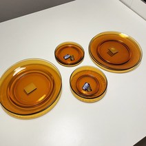 듀라렉스 리스 엠버 강화 유리접시, 클럽접시13.5cm