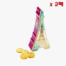 La Sablesienne Plain shortbread 라 사브레지엔느 플레인 쇼트브레드 에펠 타워 메탈 박스 200g 2팩