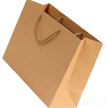 리시안제이 35X26CM 인쇄 프린트용 종이가방 무지 브라운 생일선물 쇼핑백