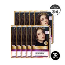 [로레알파리] [기획세트]NEW엑셀랑스 듀오크림 염모제 10개 세트, 상세 설명 참조, 직접입력1:5.14 애쉬브라운, 상세 설명 참조