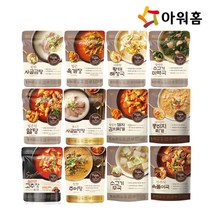 아워홈 아워홈 국탕찌개 12종 (사골곰탕/육개장 등), 진한추어탕 400g 3개