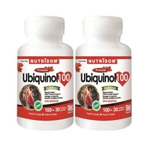 (2병) 뉴트리돔 유비퀴놀 100mg 30 연질캡슐 활성화 코엔자임 Q10 코큐텐 코엔자임큐텐 COQ10 캐나다 직구 영양제 - 카포리아, 30정, 2개