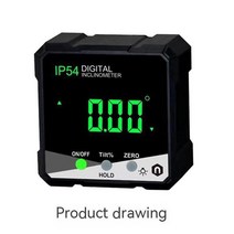 디지털수평계 4X90 도 경사계 Ip54 Lcd 화면 자기 디지털 디스플레이 각도기 베벨 게이지 미터 각도 전자, 01 green