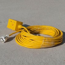 동서전기공업 굿템 전기작업용품 전기작업선 1.5x3C 20m 연장리드선 전기연장선 릴선, 1, 1