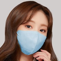 에어에이드 새부리형 퍼스널 컬러마스크 중형, 5개입, 10개, 스카이블루