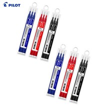 [조한스토어] 파이롯트 프릭션 볼노크 지워지는 볼펜, 1개, 리필_0.7mm_빨강_3개입