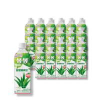 봉봉 알로에큐브 복숭아 500PET 페트 24개