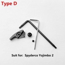 aluminium alloy fold knife quick hook thumb stud screw tool for paramilitary 2 para 3 경량 endura c10, 1 세트 유형 d