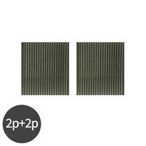 리르베르 앞머리 고정찍찍이 2p+2p, 블랙