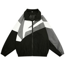 바람막이 재킷 롱 점퍼 경량 봄 여름 방수 남성 패치 워크 일본 스탠드 칼라 윈드브레이커 코트 대학 캐주얼 루즈 커플 힙합 가을 신상품