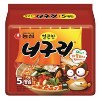 겨울 간식 얼큰한너구리 120g 5입X4개(20개)