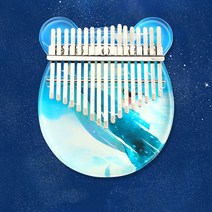 17 키 칼림바 그림 투명 크리스탈 손가락 피아노 고품질 아크릴 키보드 악기 선물 1 세트, 04 Type 4