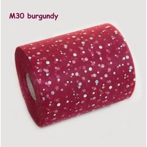아이 의류 직물 6 인치 * 100 야드 빛나는 레이저 반짝임 장식 조각 얇은 명주 그물 스풀, 21 burgundy