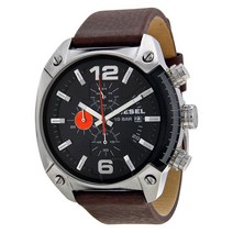 디젤 Diesel DZ4204 Overflow Quartz 가죽 남자 패션 손목 시계