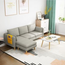 소파 커버 풀세트 소파 스몰 3인조 이코노미 거실 셋방 심플 아파트 코너 천예술 소파, 라이트 그레이, 싱글 시트 0.75 m