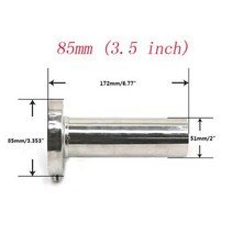 가변배기 튜닝 CNSPEED 85mm 35 인치98mm 4 인치110mm 45 인치 자동차 스테인레스 크롬 배기 머플러 소음기 YC101073, 육군 녹색