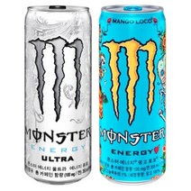 몬스터 에너지 Monster Energy 355ml 울트라 6캔+망고 로코 6캔 /캔음료수/등산음료/에너지드링크/음료/에너지음료/캔음료, 몬스터 에너지 355ml 울트라 6캔