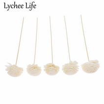 5pcs 3mm 리드 디퓨저 교체 스틱 꽃 모양 등나무 리드 오일 디퓨저 리필 스틱 diy 수제 홈 장식, 2