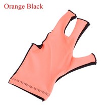 당구 장갑 뜨거운 스누커 큐 풀 왼손 오픈 세 손가락 액세서리 피트니스 액세서리, 주황색