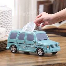 자동차 모형 티슈 박스 케이스 북유럽 휴지케이스 티슈박스 각티슈 소품 인테리어 피규어 냅킨, 만화 오프로드 그린 티슈 박스