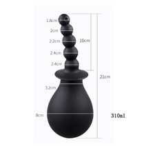 휴대용 비데 수동 클리너 세척기 여행용 wetips anal shower enema bulb ducha higienica anal clean, 블랙 b