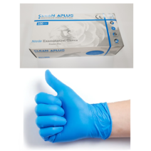 화끈 니트릴장갑 니트릴장갑 블루 니트릴장갑 식품용 니트릴장갑100매, M, 1개