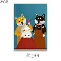 애견미용 미용실 개업 선물 분위기 미용실그림 고양이 동물 강아지미용 인테리어액자, I