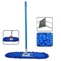 빌딩 바닥왁싱관리 극세사 리스킹걸레세트 105센치 병원 교실 실내테니스장