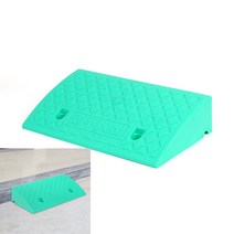휠체어 계단 문턱 발판 경사로 50X27X11CM민트 이동식경사로 고무받침 유모차경사로