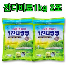 대유 잔디짱짱1kg 2포(100평용) 산소 잔디 영양제 효과적인 잔디관리제 비료 잔디영양제 공원 학교 마당 잔디 관리용, 2개, 1kg