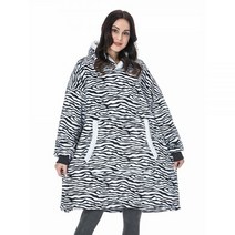 대형 후드 티 스웨터 여성 겨울 양털 자이언트 TV 담요 슬리브 풀오버 Oversize Women Hoody