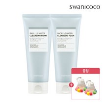 스와니코코 바실러스 워터 클렌징 폼 150ml + 150ml (락토오스 성분 딥클렌징), 바실러스폼2개+세안거품망2개