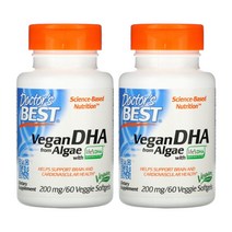 닥터스 베스트 식물성 DHA 200mg 60 식물성 소프트젤 2개
