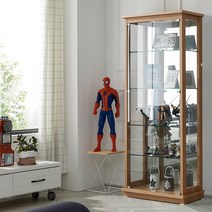 [모던탑21] 모던-클래식 700-5단 장식장[가로=700 / 3면유리 / 뒷면거울], 모델/색상:모던클래식 700/5단 장식장[엔틱/옹이]