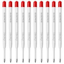 샤오미 Mijia 메탈 로그인 펜 볼펜 서명 0.5MM PREMEC 부드러운 스위스 리필 검정/파랑/빨강 잉크, 10better Red ink