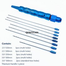 다공성 지방 흡입 Cannulas 바늘 루어 잠금 도구 얼굴 이식 세트, 02 Cannula and handle