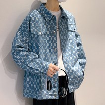 DFMEI 남성 패션 브랜드 고급 자켓 데님 재킷 Ins 남성 스포츠 캐주얼 의류