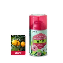 리빙굿 향그루 자동분사기, 280ml, 4개, 유자향