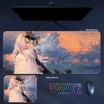 승리의 여신 Nikke 게임 승리의 여신 니케 캐릭터 굿즈 장패드 마우스패드 모음, 900x400mm, 3mm, C