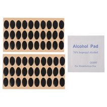 60pcs 마우스 피트 마우스 스케이트 패드 - Logitech M215 / M310 / M325 용., 검은색