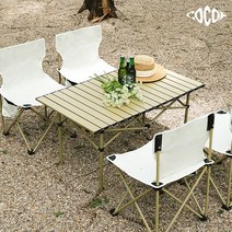 [발리스틱스체어] 코코프 캠핑 의자테이블 세트 경량 접이식 의자 테이블, 4인대형, 6인테이블+의자4개