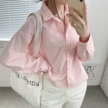 퍼니걸스 6164 데일리 베이직 카라 셔츠 남방 여성의류