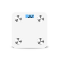 체지방체중계 전자 측정기 키즈 디지털 디스플레이 led 스크린 스마트 바디 스케일 체육관 아파트 강화 유리 방수 지방 무게 장치 무선 저울, 흰색 usb 유형