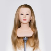 삼미 업스타일 연습용 통가발 55cm, 금발, 1개